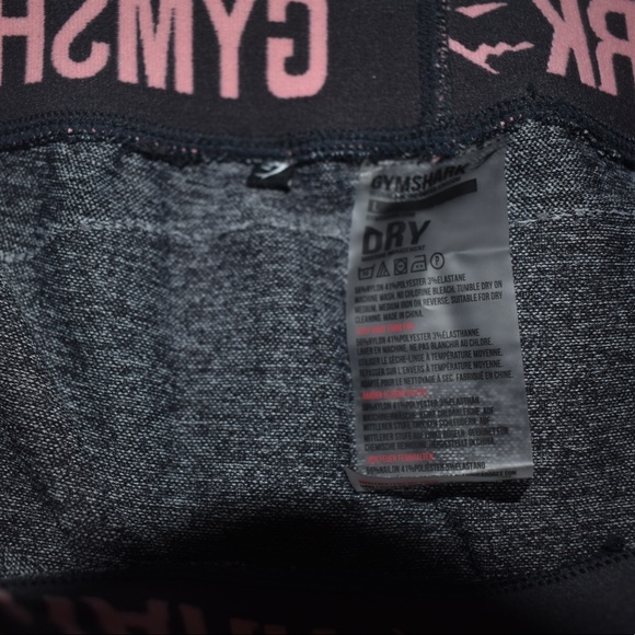 Gymshark Gray Peach Flex Leggings, Large - Picture 4 of 4